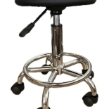 Friseurhocker SIMA - matt schwarz