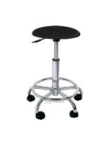 Friseurhocker SIMA - matt schwarz