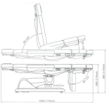 Fußpflegestuhl elektrisch NICO PEDI E3 - drehbar