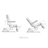 Kosmetikliege elektrisch MABEL PLUS E4 - drehbar mit der Heizung