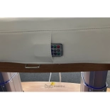 SPA Wellnessliege TARA PLUS E4 - mit Heizung und Audio/Vibrationssystem,  teak/weiß