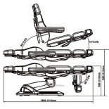 Kosmetikliege elektrisch NICO DELUX PLUS E4 BLACK - drehbar mit der Heitzung, schwarz, hellgrau
