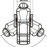 Kosmetikliege elektrisch NICO DELUX PLUS E4 BLACK - drehbar mit der Heitzung, schwarz, hellgrau