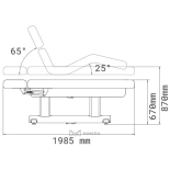 SPA Wellnessliege SATURN PLUS E4 - mit Heizung, hellgrau