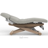 SPA Wellnessliege LUNA ARM PLUS E3 - mit Heizung, teak/hellgrau