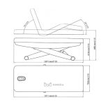 SPA Wellnessliege LUNA PLUS E3 - mit Heizung, schwarznuss/hellgrau