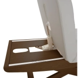 SPA Wellnessliege LUNA PLUS E3 - mit Heizung, schwarznuss/hellgrau