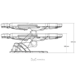 Kosmetikliege elektrisch MABEL PLUS E4 BLACK - drehbar, schwarz, hellbraun