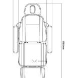 Kosmetikliege elektrisch MABEL PLUS E4 BLACK - drehbar, schwarz, hellbraun
