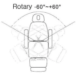 Kosmetikliege elektrisch MABEL PLUS E4 BLACK - drehbar, schwarz, hellbraun