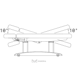 SPA Wellnessliege TARA PLUS E4 - mit Heizung und Audio/Vibrationssystem, schwarznuss/hellgrau