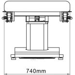 SPA Wellnessliege TARA PLUS E4 - mit Heizung und Audio/Vibrationssystem, schwarznuss/hellgrau