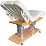 SPA Wellnessliege TARA PLUS E4 - mit Heizung und Audio/Vibrationssystem,  teak/weiß