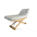 SPA Wellnessliege LUNA ARM PLUS E3 - mit Heizung, teak/hellgrau