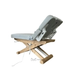 SPA Wellnessliege LUNA ARM PLUS E3 - mit Heizung, teak/hellgrau