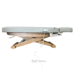 SPA Wellnessliege LUNA ARM PLUS E3 - mit Heizung, teak/hellgrau