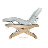 SPA Wellnessliege LUNA ARM PLUS E3 - mit Heizung, teak/hellgrau