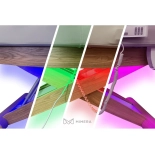 SPA Wellnessliege LUNA PLUS E3 - mit Heizung, schwarznuss/hellgrau