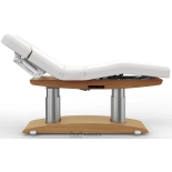 SPA Wellnessliege TARA PLUS E4 - mit Heizung und Audio/Vibrationssystem,  teak/weiß