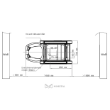 Friseur-Waschsessel SIENNA E1- matt schwarz