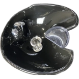 Friseur-Waschsessel SIENNA E1- matt schwarz