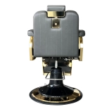 Barberstuhl NOBILE GOLD - dunkelgrau