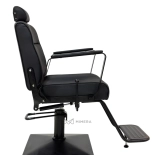 Barberstuhl MASTER BLACK - matt schwarz