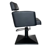 Friseurstuhl KVERT BLACK - samt schwarz