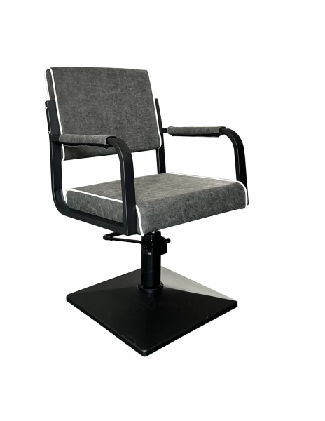 Friseurstuhl CHIC BLACK - marmorgrau