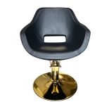 Friseurstuhl LUXA GOLD - samt schwarz