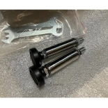 Barberstuhl NOBILE GOLD - dunkelgrau