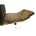 Barberstuhl NOBILE GOLD - dunkelgrau