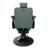 Barberstuhl EMERALD PLUS BLACK - samt grün