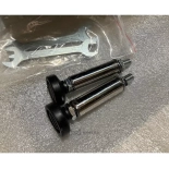 Barberstuhl EMERALD PLUS BLACK - samt grün