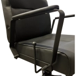 Barberstuhl MASTER BLACK - matt schwarz