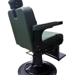 Barberstuhl EMERALD PLUS BLACK - samt grün