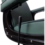 Barberstuhl EMERALD PLUS BLACK - samt grün