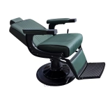 Barberstuhl EMERALD PLUS BLACK - samt grün