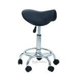 Friseurhocker MIRA - matt schwarz