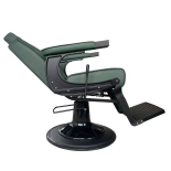 Barberstuhl EMERALD X BLACK - samt grün