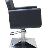 Friseurstuhl ELEGANZA CHROME - matt schwarz