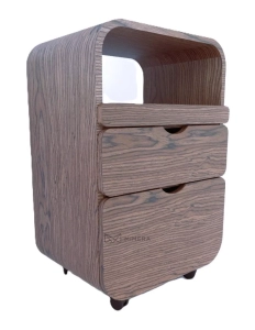 Instrumentenwagen FLOW - schwarznuss