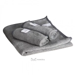 Mikrofaser Handtuch 50x90cm - grau (6er Pack)