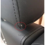 Friseurstuhl KVERT BLACK - samt schwarz - Zweite Wahl!