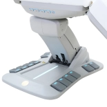 Elektrische Untersuchungsliege RAMON GYNO DELUX E4 – drehbar, weiß, PVC in medizinischer Qualität