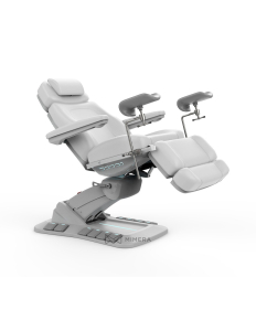 Elektrische Untersuchungsliege RAMON GYNO DELUX E4 – drehbar, weiß, PVC in medizinischer Qualität