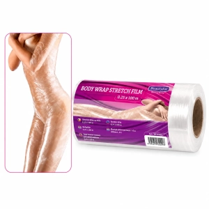 Professionelle Beautyfor Folie für Körperwickel 25cm × 100m