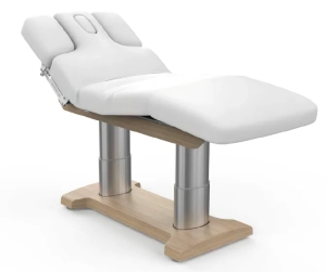Elektrische SPA-Liege Silverfox LIPS PLUS E4 – mit Heizfunktion, teak/weiß