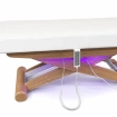 Elektrické SPA lehátko Silverfox LUNA PLUS E3 – s funkcí vyhřívání, teak/bílá