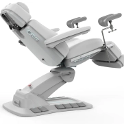 Elektrische Untersuchungsliege RAMON GYNO DELUX E4 – drehbar, weiß, PVC in medizinischer Qualität